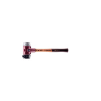 SIMPLEX-Schonhammer, Gummikomposition, mit Standfuß / TPE-mid; mit Tempergussgehäuse und hochwertigem Holzstiel | D=60 mm | 3023.260