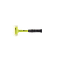 SUPERCRAFT-Schonhammer, mit bruchsicherem Stahlrohrstiel, gelb-fluoreszierend beschichtet und ergonomisch geformtem, rutschsicherem Griff | D=50 mm | 3377.150