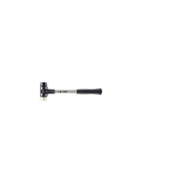SIMPLEX-Schonhammer, Gummikomposition / Nylon; mit verstärktem Tempergussgehäuse und Fiberglasstiel | D=30 mm | 3728.030