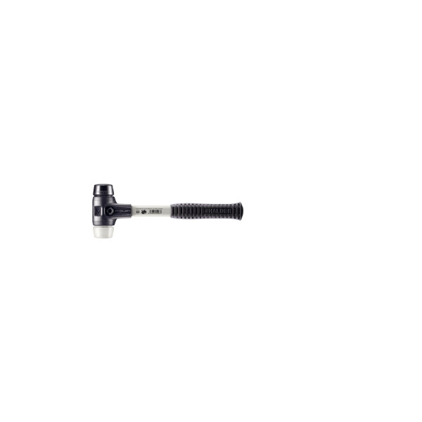 SIMPLEX-Schonhammer, Gummikomposition / Superplastik; mit verstärktem Tempergussgehäuse und Fiberglasstiel | D=40 mm | 3727.040
