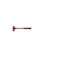 SIMPLEX-Schonhammer, TPE-mid / Plastik; mit Tempergussgehäuse und hochwertigem Holzstiel | D=30 mm | 3036.030