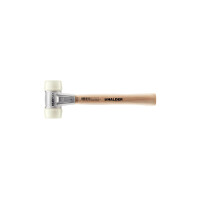 BASEPLEX-Schonhammer, Nylon / Nylon mit Zinkdruckguss-Gehäuse und Holzstiel | D=50 mm | 3908.050