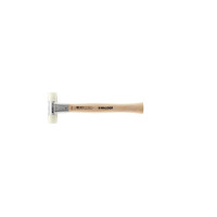 BASEPLEX-Schonhammer, Nylon / Nylon mit Zinkdruckguss-Gehäuse und Holzstiel | D=25 mm | 3908.025
