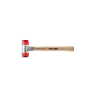 BASEPLEX-Schonhammer, Celluloseacetat / Celluloseacetat mit Zinkdruckguss-Gehäuse und Holzstiel | D=40 mm | 3906.040