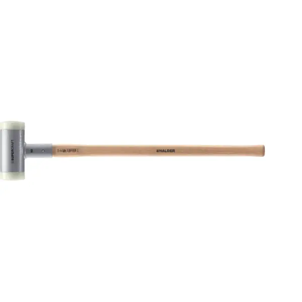 SUPERCRAFT-Vorschlaghammer, mit schwingungsdämpfendem, ergonomisch geformtem und lackiertem Hickorystiel | D=80 mm / Gewicht=4410 g | 3366.081
