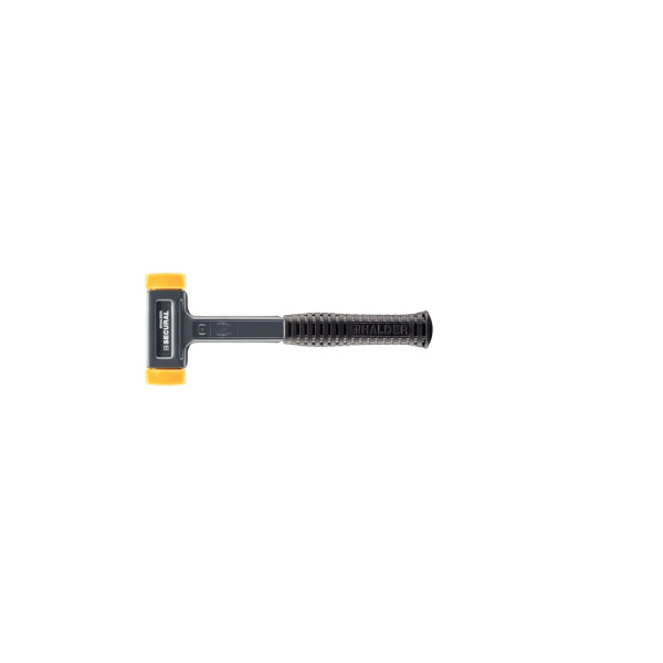 SECURAL-Schonhammer, Kopf und Stiel bruchsicher aus einem Stück Stahl, Schlageinsätze rechteckig | l=30 mm / b=40 mm | 3380.040