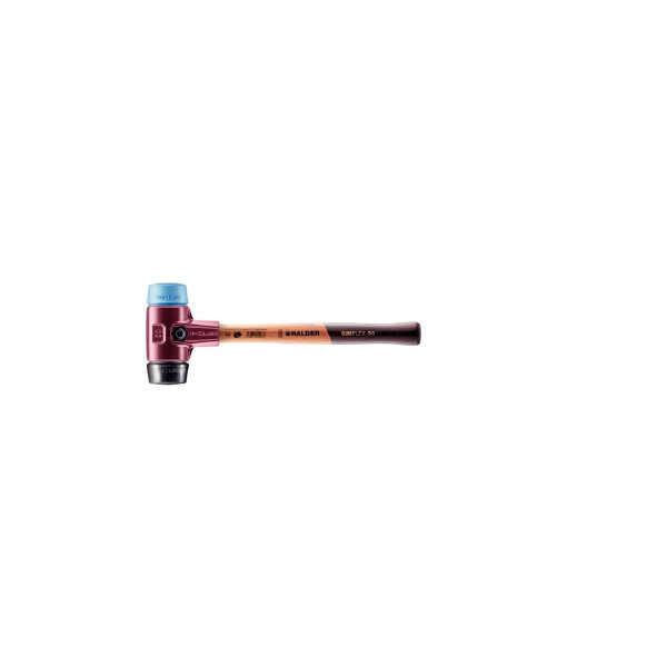 SIMPLEX-Schonhammer, TPE-soft / Gummikomposition; mit Tempergussgehäuse und hochwertigem Holzstiel | D=50 mm | 3012.050