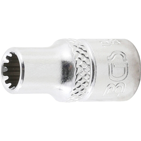 BGS 10102 Steckschlüssel-Einsatz Gear Lock | Antrieb Innenvierkant 6,3 mm (1/4") | SW 5,5 mm