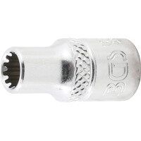 BGS 10102 Steckschlüssel-Einsatz Gear Lock | Antrieb Innenvierkant 6,3 mm (1/4") | SW 5,5 mm