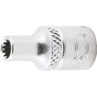 BGS 10104 Steckschlüssel-Einsatz Gear Lock | Antrieb Innenvierkant 6,3 mm (1/4") | SW 4 mm