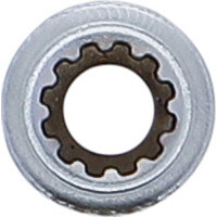 BGS 10106 Steckschlüssel-Einsatz Gear Lock | Antrieb Innenvierkant 6,3 mm (1/4") | SW 6 mm