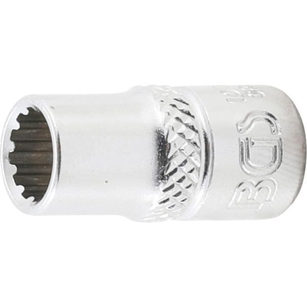 BGS 10107 Steckschlüssel-Einsatz Gear Lock | Antrieb Innenvierkant 6,3 mm (1/4") | SW 7 mm
