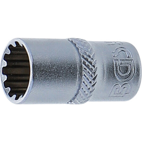 BGS 10109 Steckschlüssel-Einsatz Gear Lock | Antrieb Innenvierkant 6,3 mm (1/4") | SW 9 mm