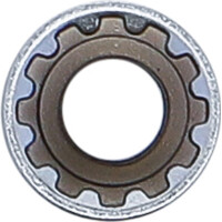 BGS 10109 Steckschlüssel-Einsatz Gear Lock | Antrieb Innenvierkant 6,3 mm (1/4") | SW 9 mm
