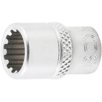 BGS 10110 Steckschlüssel-Einsatz Gear Lock | Antrieb Innenvierkant 6,3 mm (1/4") | SW 10 mm