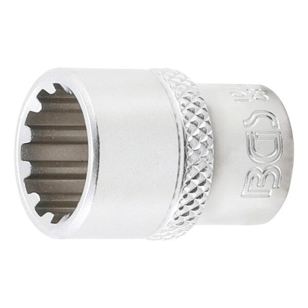 BGS 10112 Steckschlüssel-Einsatz Gear Lock | Antrieb Innenvierkant 6,3 mm (1/4") | SW 12 mm