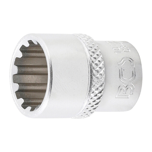 BGS 10113 Steckschlüssel-Einsatz Gear Lock | Antrieb Innenvierkant 6,3 mm (1/4") | SW 13 mm