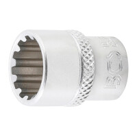 BGS 10113 Steckschlüssel-Einsatz Gear Lock | Antrieb Innenvierkant 6,3 mm (1/4") | SW 13 mm