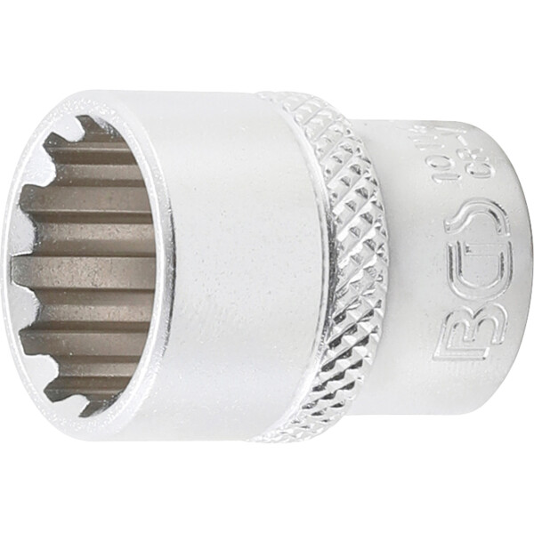 BGS 10114 Steckschlüssel-Einsatz Gear Lock | Antrieb Innenvierkant 6,3 mm (1/4") | SW 14 mm