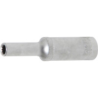 BGS 10154 Steckschlüssel-Einsatz Gear Lock, tief | Antrieb Innenvierkant 6,3 mm (1/4") | SW 4 mm