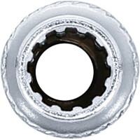 BGS 10156 Steckschlüssel-Einsatz Gear Lock, tief | Antrieb Innenvierkant 6,3 mm (1/4") | SW 6 mm