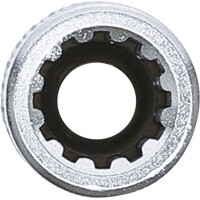BGS 10158 Steckschlüssel-Einsatz Gear Lock, tief | Antrieb Innenvierkant 6,3 mm (1/4") | SW 8 mm