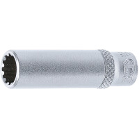 BGS 10159 Steckschlüssel-Einsatz Gear Lock, tief | Antrieb Innenvierkant 6,3 mm (1/4") | SW 9 mm