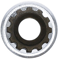 BGS 10159 Steckschlüssel-Einsatz Gear Lock, tief | Antrieb Innenvierkant 6,3 mm (1/4") | SW 9 mm