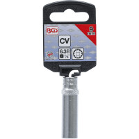 BGS 10159 Steckschlüssel-Einsatz Gear Lock, tief | Antrieb Innenvierkant 6,3 mm (1/4") | SW 9 mm