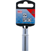 BGS 10160 Steckschlüssel-Einsatz Gear Lock, tief | Antrieb Innenvierkant 6,3 mm (1/4") | SW 10 mm