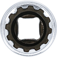 BGS 10162 Steckschlüssel-Einsatz Gear Lock, tief | Antrieb Innenvierkant 6,3 mm (1/4") | SW 12 mm