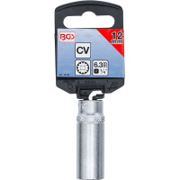 BGS 10162 Steckschlüssel-Einsatz Gear Lock, tief | Antrieb Innenvierkant 6,3 mm (1/4") | SW 12 mm
