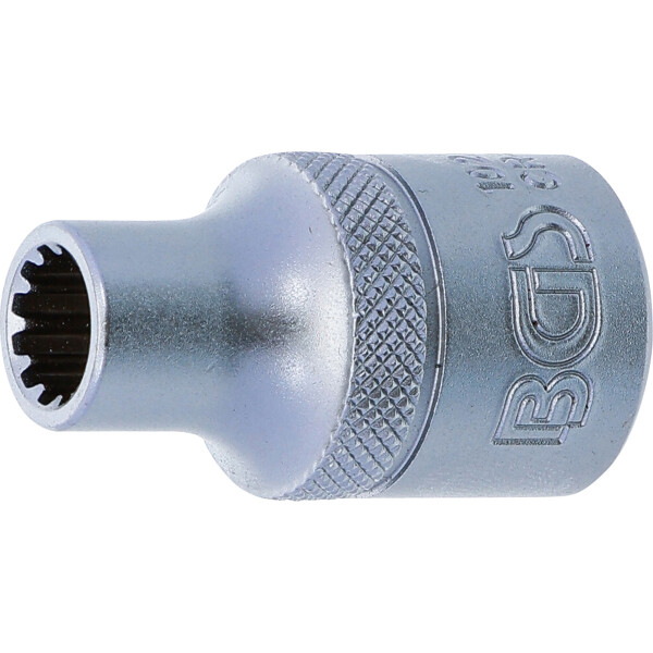 BGS 10208 Steckschlüssel-Einsatz Gear Lock | Antrieb Innenvierkant 12,5 mm (1/2") | SW 8 mm