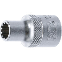BGS 10209 Steckschlüssel-Einsatz Gear Lock | Antrieb Innenvierkant 12,5 mm (1/2") | SW 9 mm