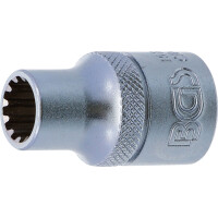 BGS 10210 Steckschlüssel-Einsatz Gear Lock | Antrieb Innenvierkant 12,5 mm (1/2") | SW 10 mm