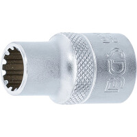 BGS 10211 Steckschlüssel-Einsatz Gear Lock | Antrieb Innenvierkant 12,5 mm (1/2") | SW 11 mm