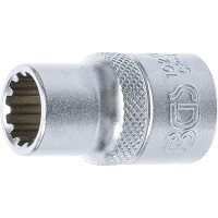 BGS 10212 Steckschlüssel-Einsatz Gear Lock | Antrieb Innenvierkant 12,5 mm (1/2") | SW 12 mm