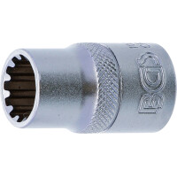 BGS 10213 Steckschlüssel-Einsatz Gear Lock | Antrieb Innenvierkant 12,5 mm (1/2") | SW 13 mm