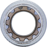 BGS 10213 Steckschlüssel-Einsatz Gear Lock | Antrieb Innenvierkant 12,5 mm (1/2") | SW 13 mm