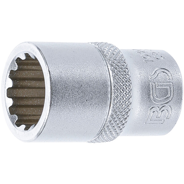 BGS 10215 Steckschlüssel-Einsatz Gear Lock | Antrieb Innenvierkant 12,5 mm (1/2") | SW 15 mm