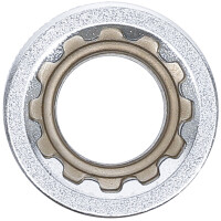 BGS 10215 Steckschlüssel-Einsatz Gear Lock | Antrieb Innenvierkant 12,5 mm (1/2") | SW 15 mm