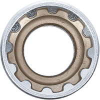 BGS 10217 Steckschlüssel-Einsatz Gear Lock | Antrieb Innenvierkant 12,5 mm (1/2") | SW 17 mm