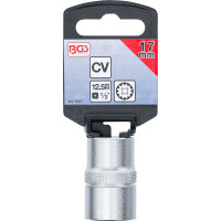 BGS 10217 Steckschlüssel-Einsatz Gear Lock | Antrieb Innenvierkant 12,5 mm (1/2") | SW 17 mm