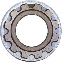 BGS 10218 Steckschlüssel-Einsatz Gear Lock | Antrieb Innenvierkant 12,5 mm (1/2") | SW 18 mm