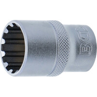 BGS 10219 Steckschlüssel-Einsatz Gear Lock | Antrieb Innenvierkant 12,5 mm (1/2") | SW 19 mm