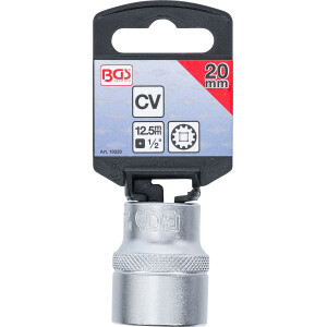 BGS 10220 Steckschlüssel-Einsatz Gear Lock | Antrieb Innenvierkant 12,5 mm (1/2") | SW 20 mm