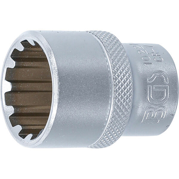 BGS 10221 Steckschlüssel-Einsatz Gear Lock | Antrieb Innenvierkant 12,5 mm (1/2") | SW 21 mm