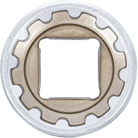 BGS 10221 Steckschlüssel-Einsatz Gear Lock | Antrieb Innenvierkant 12,5 mm (1/2") | SW 21 mm