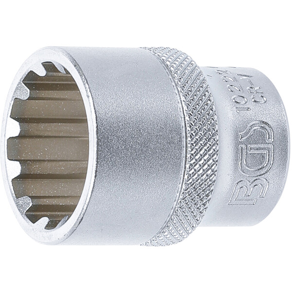 BGS 10222 Steckschlüssel-Einsatz Gear Lock | Antrieb Innenvierkant 12,5 mm (1/2") | SW 22 mm