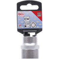 BGS 10222 Steckschlüssel-Einsatz Gear Lock | Antrieb Innenvierkant 12,5 mm (1/2") | SW 22 mm